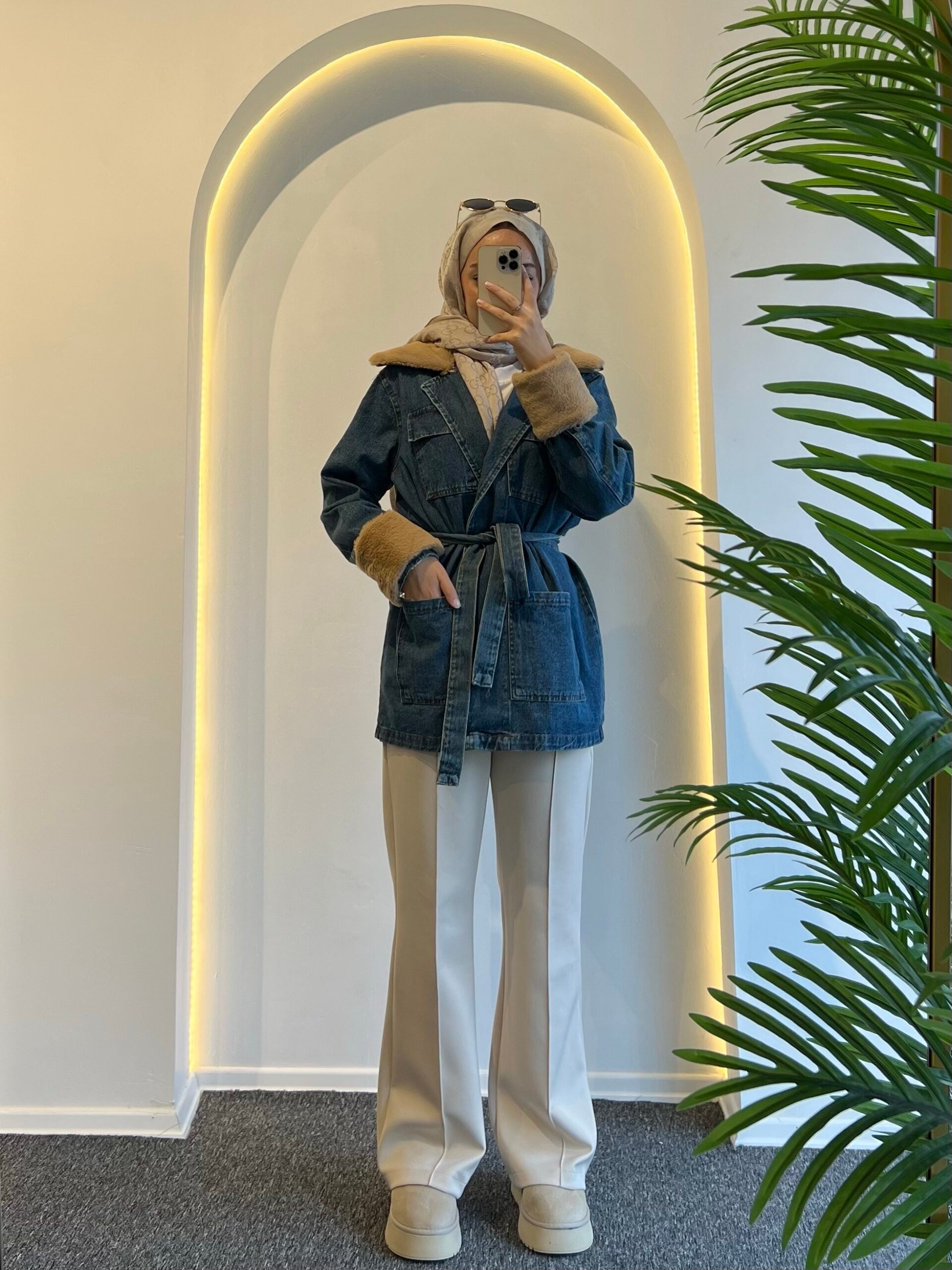 Lara Kürklü Kot Ceket