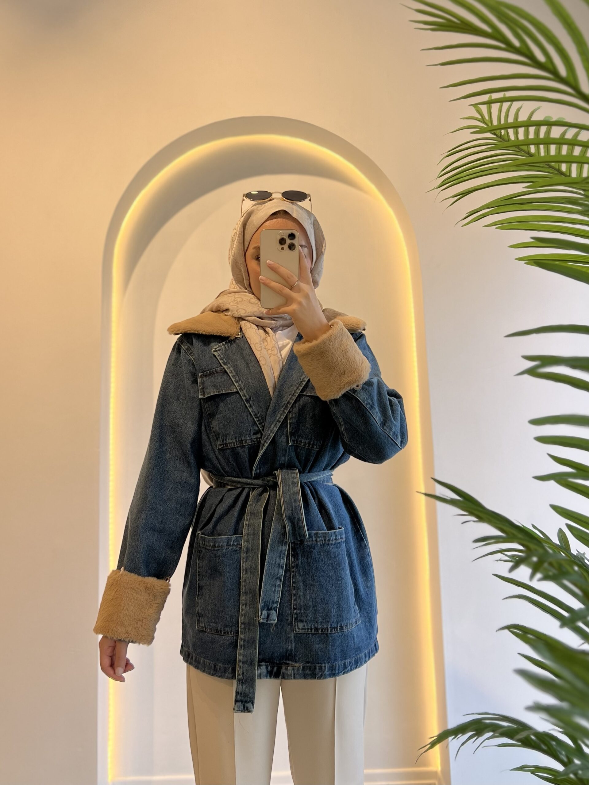 Lara Kürklü Kot Ceket