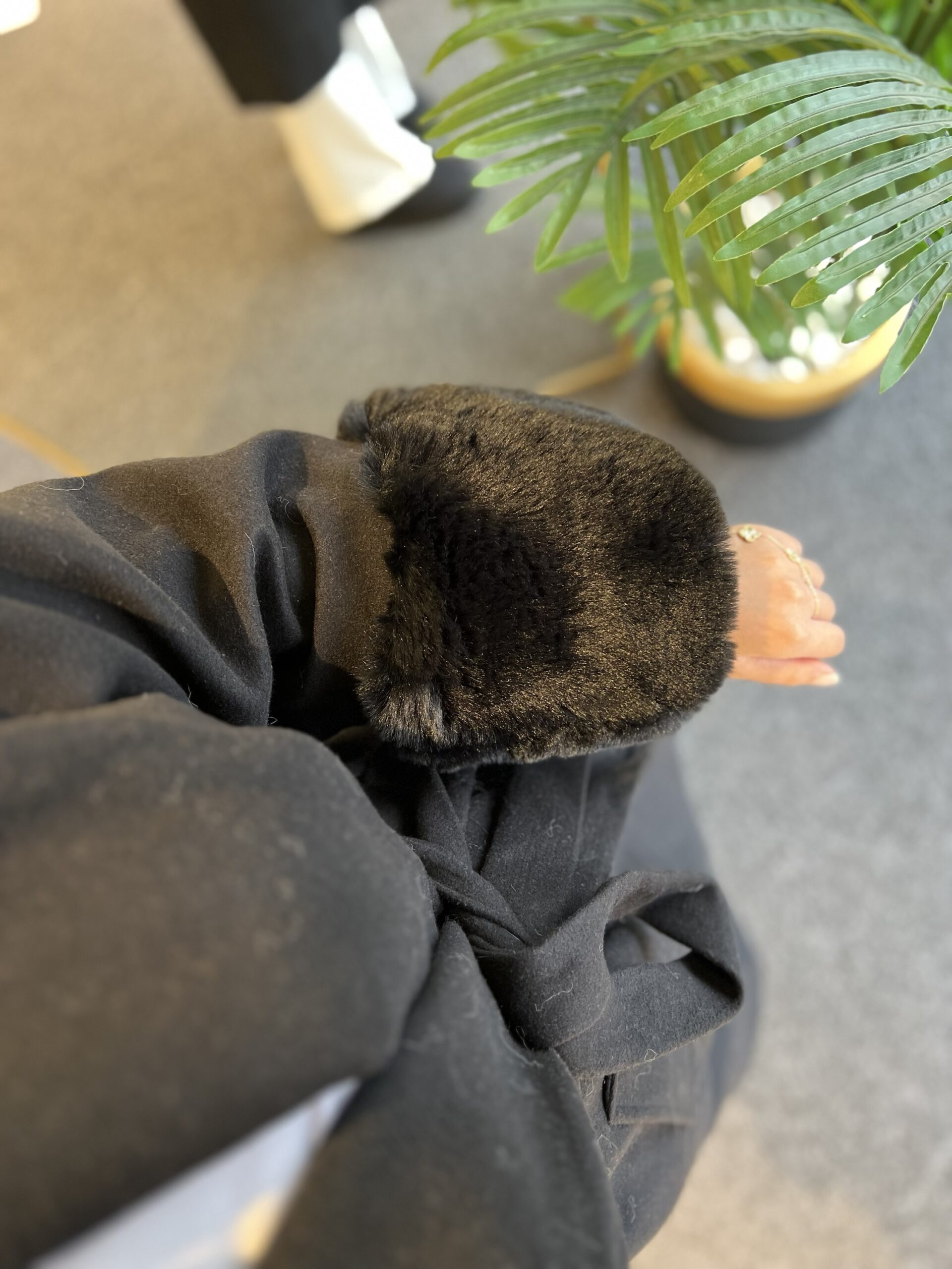 Luna Kürklü Kaşe Kaban