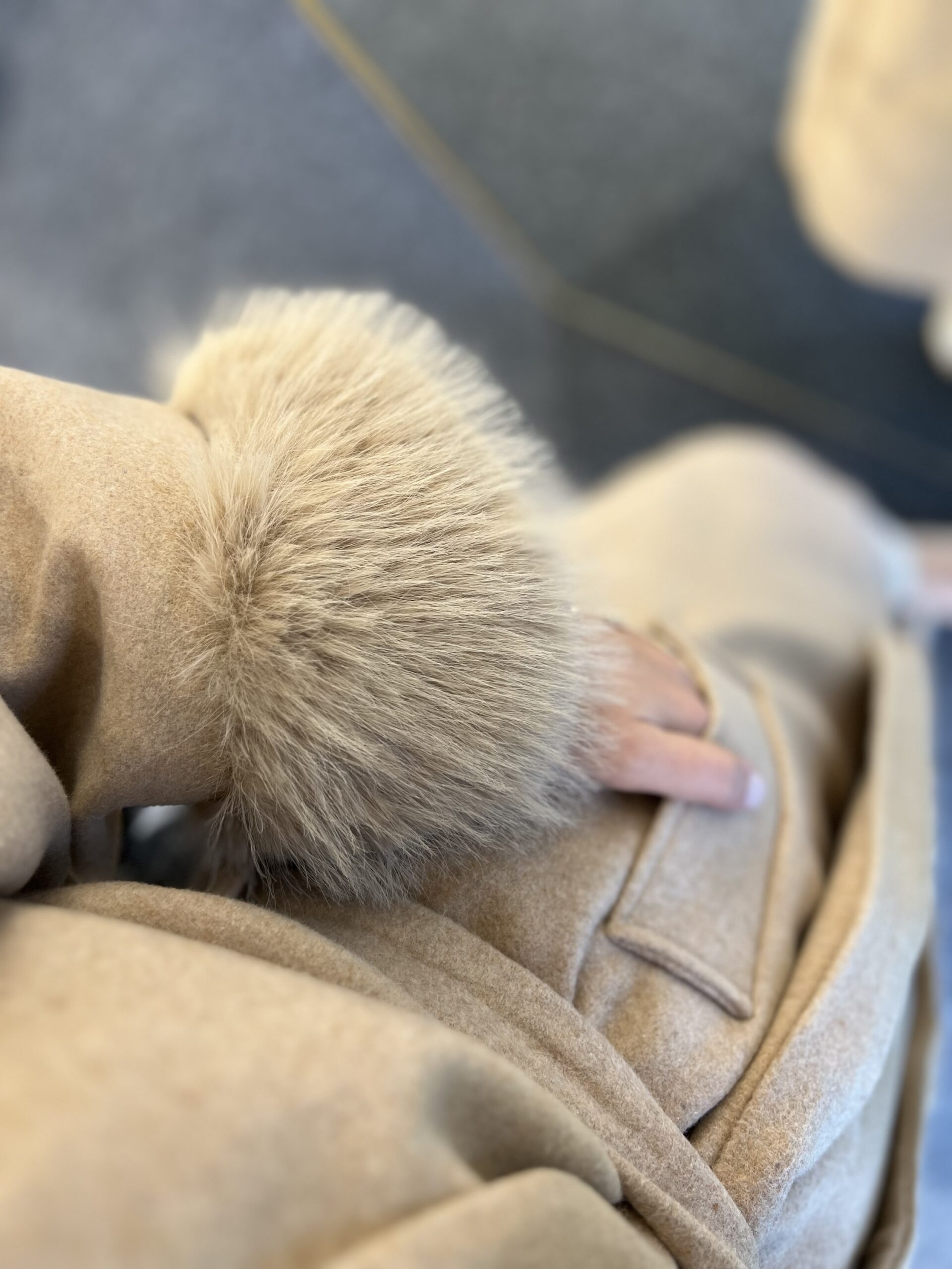 Luna Kürklü Kaşe Kaban