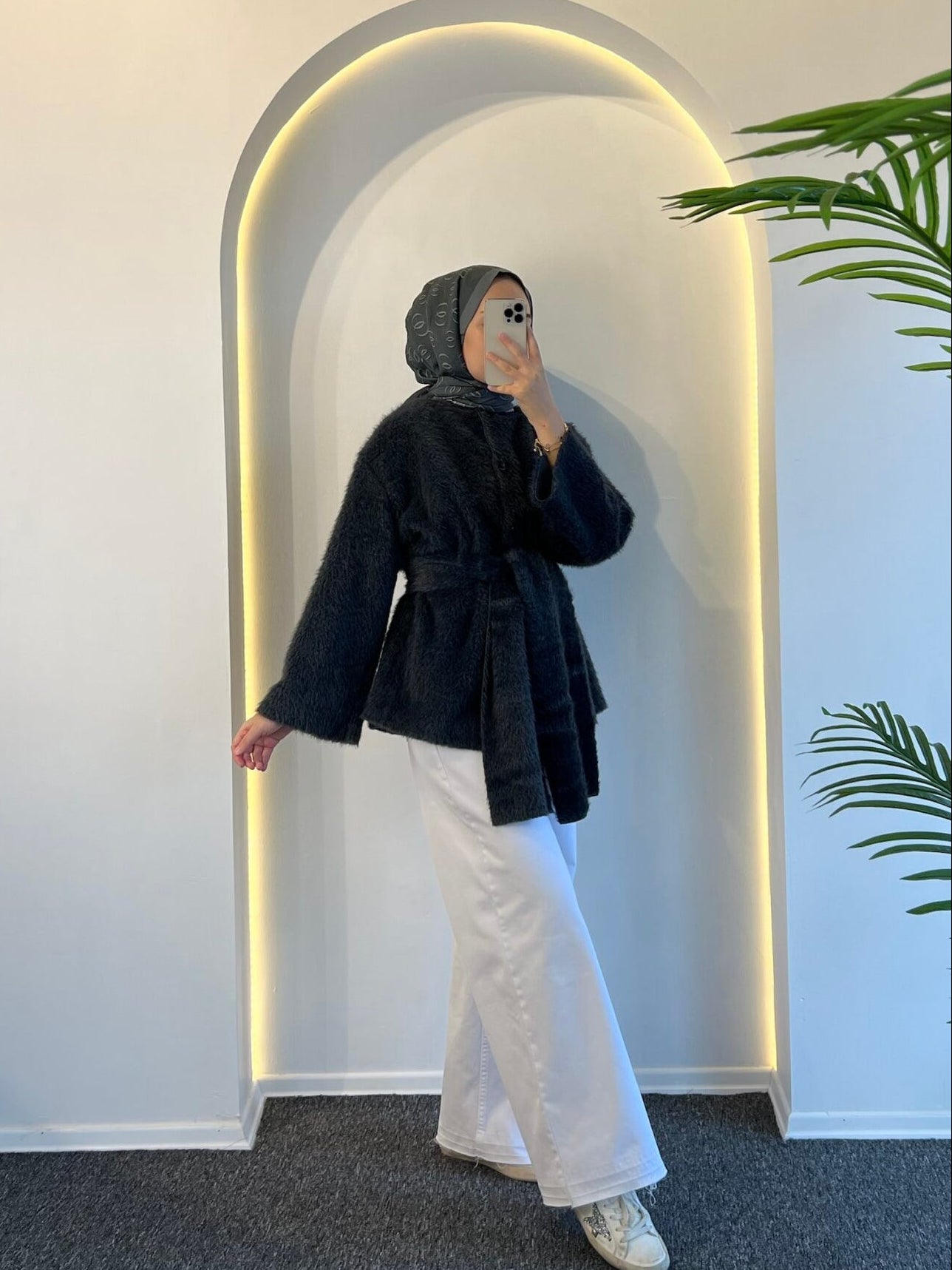 Ester Tüylü Atkılı Kap