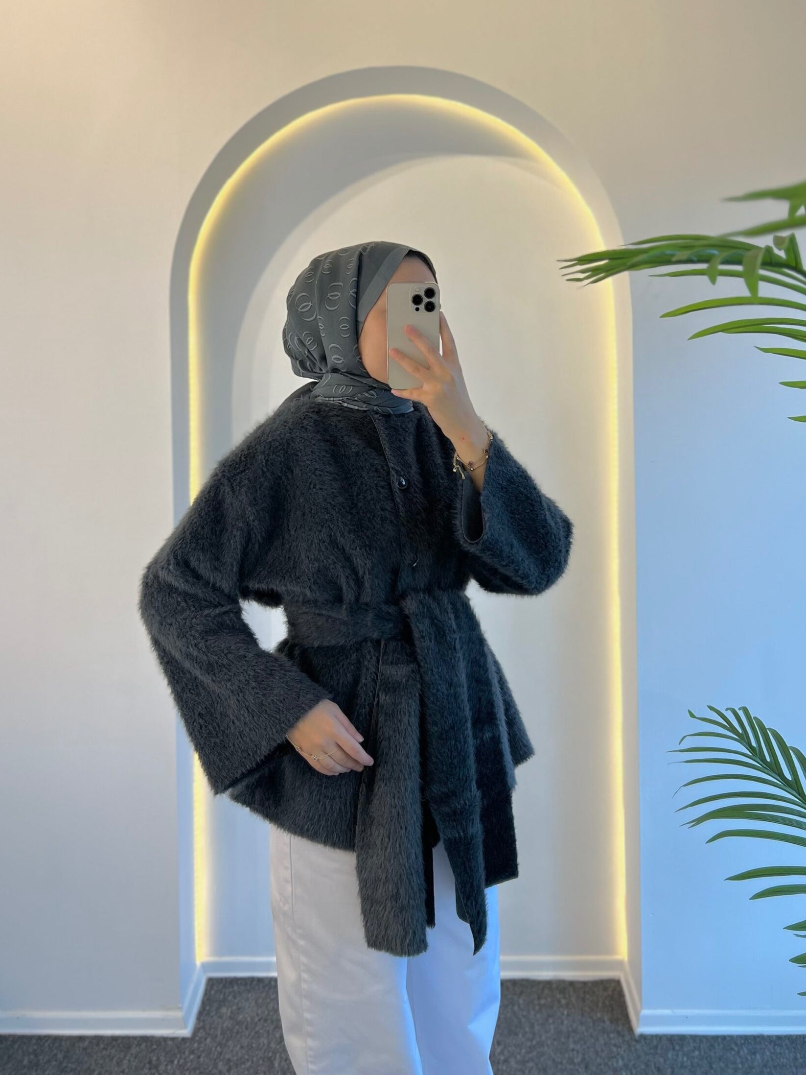 Ester Tüylü Atkılı Kap