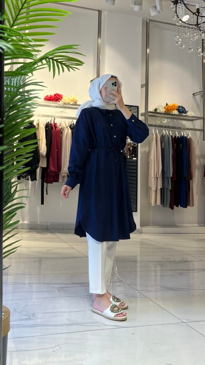 Çilek Uzun Gömlek - Görsel 3